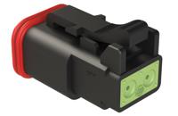 at06-2s-rd01blk Amphenol Industrial, AT Cable connector Socket 2 Way, Crimp Termination AT06-2S-RD01BLK
