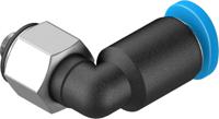 qsml-m3-4-100 Festo Elbow Threaded Adaptor, M3 Male to Push In 4 mm, Threaded-to-Tube Connection Style, 130769