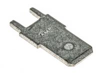 62409-1 TE Connectivity FASTON .250 Grey Uninsulated Male Spade Connector, PCB Tab, 6.35 x 0.83mm Tab Size