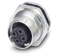 1551503 Phoenix Contact Circular Connector, 4 Contacts, Rear, M12 Connector, Socket, Female, IP67, SACC Series