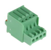 1881341 Phoenix Contact, 2.5mm Pitch, FK-MC 0.5/4-ST-2.5, 4 Way, , Pluggable Terminal Block, Plug, Cable Mount, Spring Cage