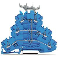 2002-3239 WAGO  TOPJOB S Series Blue, 2.5mm², 3-Level, Push In Termination, ATEX, CSA, IECEx