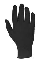 gm0093 Unigloves GM009* Black Powder-Free Nitrile Disposable Gloves, Size M, 100 per Pack