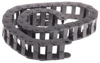 z1431250 Igus e-chain, Z14 Black Cable Chain - Flexible Slot, W50 mm x D25mm, L1m, 125 mm Min. Bend Radius, Igumid NB