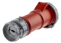 3907 MENNEKES, PowerTOP IP67 Red Cable Mount 3P + N + E Industrial Power Socket, Rated At 32A, 400 V