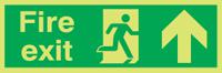 763-1948 Plastic FIRE EXIT, Fire Exit, English, Exit Sign