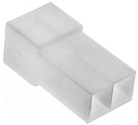 180924 TE Connectivity, FASTIN-FASTON .250 2 Way Nylon Crimp Terminal Housing, 6.35mm Tab Size, Natural