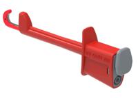6001-ieciv-r Electro PJP Red Hook Clip, 20A, 1kV, 4mm Socket