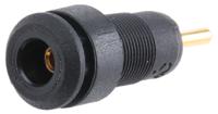 659194-21 Staubli Black Female Banana Socket, 2mm Connector, 10A, 600V, Gold Plating