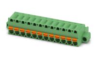 1796092 Phoenix Contact, 5.08mm Pitch, FKC 2.5/12-STF-5.08 EX, 12 Way, Pluggable Terminal Block, Plug, Spring Cage Termination,