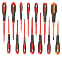be-9876s Bahco Phillips; Pozidriv; Slotted; Torx Insulated Screwdriver Set, 14-Piece