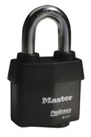 6127eurd Master Lock Padlock Weatherproof Steel Padlock, 11mm Shackle, 65mm Body