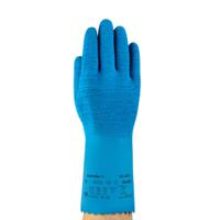 62401100 Ansell AlphaTec 62-401 Blue Cotton Glove, Size 10, Latex Coating