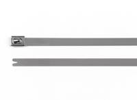 111-93339-mbt33s-ss316-ml HellermannTyton Cable Tie, Roller Ball, 838mm x 4.6 mm, Metallic 316 Stainless Steel, Pk-100
