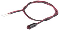 559-0102-007f Dialight Red Panel Mount Indicator, 5V dc, 6.4mm Mounting Hole Size, Lead Wires Termination