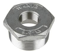 499-3552 RS PRO Stainless Steel Pipe Fitting Hexagon Bush, Male R 1-1/4in x Female G 1/2in