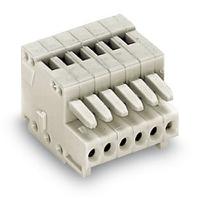 733-103-1 WAGO, 2.5mm Pitch, 733, 3 Way, Pluggable Terminal Block, Feed Through Plug, Cable Mount, Cage Clamp Termination,