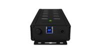 ib-hub1703-qc3 ICY BOX 7 Port USB 3.0 USB A USB 3.0 Hub, Adapter Powered, 185x64x30mm