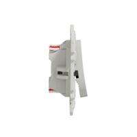 s525214 Schneider Electric White Rocker Switch, 2 Way, 1 Gang, Odace