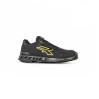 0rv20014-43 UPower MATT Unisex Black, Yellow Aluminium Toe Capped Safety Shoes, UK 9, EU 43