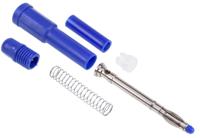 207-0869 RS PRO Blue Male Banana Plug, 4 mm Connector, Solder Termination, 20A, 1000V