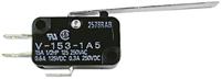 vx-53-1c23 Omron Long Hinge Lever Micro Switch, Tab Terminal, 5 A @ 250 V ac, SPDT, IP40