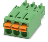 1952270 Phoenix Contact, 3.5mm Pitch, FMC 1.5/ 3-ST-3.5, 3 Way, , Pluggable Terminal Block, Plug, Cable Mount, Spring Cage