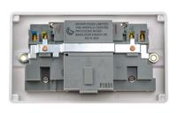 k6231-whi MK Electric Logic Plus 13A, BS Fixing, Active, 2 Gang RCD Socket, Flush Mount , Switched, IP2XD, 240 V ac, White