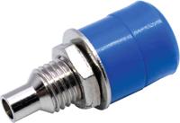 208-0299 RS PRO Blue Female Banana Socket, 4 mm Connector, Solder Termination, 24A, 30V, Nickel Plating