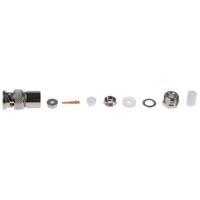 j01000b0608 Telegartner, Plug Cable Mount BNC Connector, 50Ω, Clamp Termination, Straight Body