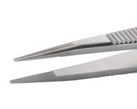 00dsa0 ideal-tek 120 mm, Stainless Steel, Serrated, Tweezers