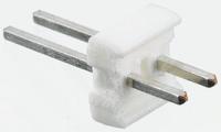640452-2 TE Connectivity MTA-100 Series Straight Through Hole Pin Header, 2 Contact(s), 2.54 mm Pitch, 1 Row, Unshrouded