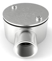 471-1237 RS PRO Terminal Box, Conduit Fitting, 25mm Nominal Size, 316 Stainless Steel, Silver IP67 rating