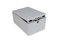 221-3550 RS PRO ABS PCB Mounting Enclosure, 82 x 52 x 36mm