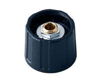 a2520040 OKW 20mm Black Potentiometer Knob for 4mm Shaft Round Shaft, A2520040
