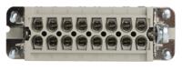 10531000 EPIC Heavy Duty Power Connector Insert, 14A, Female, H-A Series, 16 Contacts