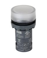 1sfa619403r5028-cl2-502c ABB, Panel Mount White LED Pilot Light, 22mm Cutout, IP66, IP67, IP69K, IP20, Round, 24V