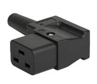 47901200 Schurter C19 Right Angle Cable Mount IEC Connector Socket, 16A, 250 V
