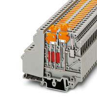 3101126 Phoenix Contact  UDMTK 5-TWIN-P/P Series Grey, 4mm², 1-Level, Screw Termination