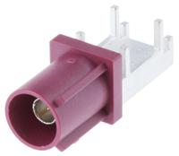 4408smba1d10009 Telegartner, Plug Surface Mount SMBA Connector, Solder Termination, Right Angle Body