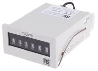 896-7033 RS PRO Impulse Counter, 6 Digit, 10Hz, 24 V dc