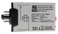 178-5026 RS PRO Plug In Timer Relay, 12 → 240V ac/dc, 0.1 s → 10days, 1-Function, DPDT
