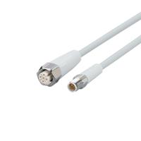 evf263 ifm electronic Male 4 way M8 to Female 5 way M12 Communication Cable, 2 m