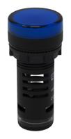 909-2483 RS PRO, Panel Mount Blue LED Pilot Light, 22mm Cutout, IP65, Round, 12V ac/dc