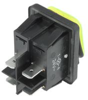 b4mask48x1v11002 Molveno Illuminated DPST, On-Off Rocker Switch Panel Mount