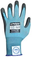 dfa09 Polyco Healthline Dyflex Blue Polyurethane Polyurethane Work Gloves, Size 9, Polyurethane Coating