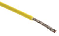 3050-yl001 Alpha Wire Hook-up Wire PVC Series Yellow 0.23 mm² Hook Up Wire, 24 AWG, 7/0.20 mm, 305m, PVC Insulation, 3050 YL001