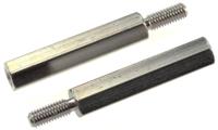 304325040050 Essentra Standoff, M3 x M3 Thread, 25mm Body, Brass, Male/Female, 10mm Stud