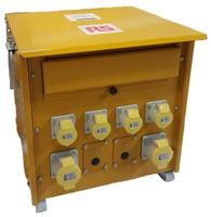 122-6707 RS PRO 10kVA Site Transformer, 400V Primary, 110 (55V Secondary, 2 x 32 A, 4 x 16 A O/P