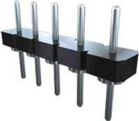bbl-109-t-e Samtec BBL Series Pin Header, 9 Contact(s), 2.54 mm Pitch, 1 Row, Unshrouded